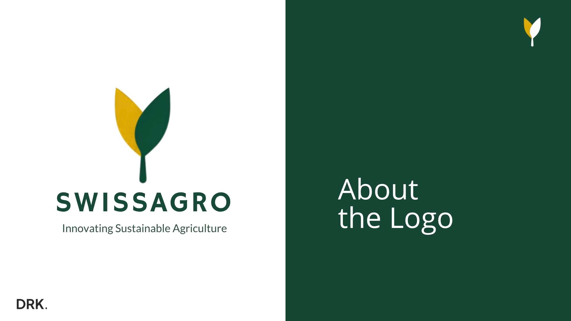 SwissAgro Logo Presentation by Dirk van Eck – Visual Storyteller & Digital Designer